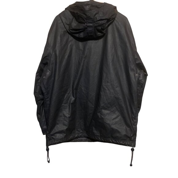 Gap Unisex Waxed Jacket Black Style #776050-00 Sz Medium Oversized - Picture 7 of 15